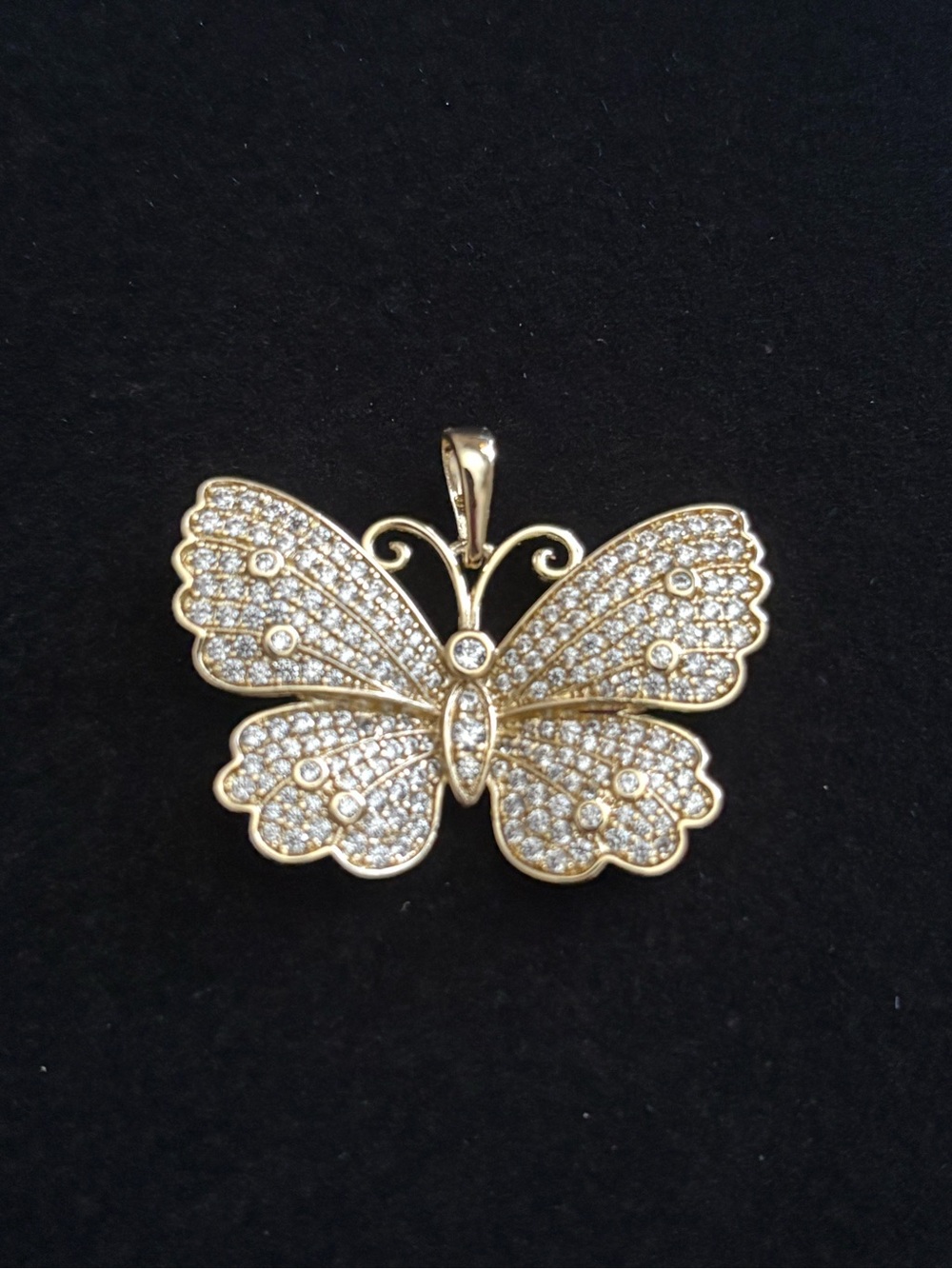 Gold Plated Butterfly Pendant